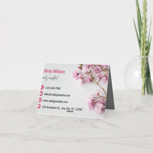 visitekaartje bedankkaart (Achterkant)