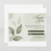 visitekaartje bedankkaart (Voorkant / Achterkant)