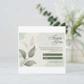 visitekaartje bedankkaart (Staand voorkant)