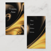 Visitekaartje bedrijf Gold Bronze Abstract (Voorkant / Achterkant)