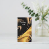 Visitekaartje bedrijf Gold Bronze Abstract (Staand voorkant)