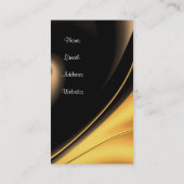 Visitekaartje bedrijf Gold Bronze Abstract (Achterkant)