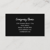 Visitekaartje beer Panda (Achterkant)