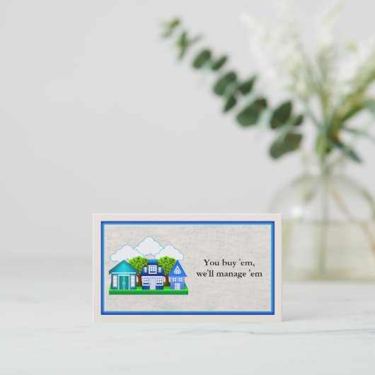 Visitekaartje Beheer van onroerend goed (Staand voorkant)
