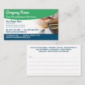 Visitekaartje belastingvoorbereiding (preparer) (Voorkant / Achterkant)