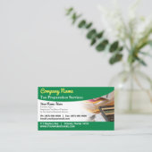 Visitekaartje belastingvoorbereiding (preparer) (Staand voorkant)