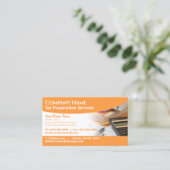 Visitekaartje belastingvoorbereiding (preparer) (Staand voorkant)