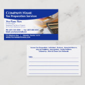 Visitekaartje belastingvoorbereiding (preparer) (Voorkant / Achterkant)