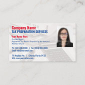 Visitekaartje belastingvoorbereiding (Preparer) fo (Voorkant)