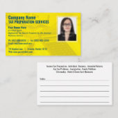 Visitekaartje belastingvoorbereiding (Preparer) fo (Voorkant / Achterkant)