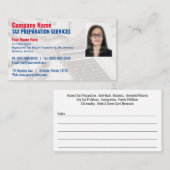 Visitekaartje belastingvoorbereiding (Preparer) fo (Voorkant / Achterkant)