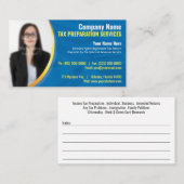 Visitekaartje belastingvoorbereiding (Preparer) Fo (Voorkant / Achterkant)