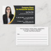 Visitekaartje belastingvoorbereiding (Preparer) Fo (Voorkant / Achterkant)