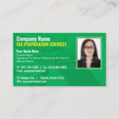 Visitekaartje belastingvoorbereiding (Preparer) fo (Voorkant)