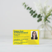 Visitekaartje belastingvoorbereiding (Preparer) fo (Staand voorkant)
