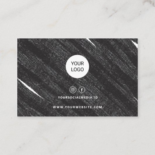 visitekaartje Benoeming minimalistisch eenvoudig (Achterkant)