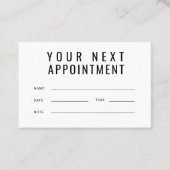 visitekaartje Benoeming minimalistisch eenvoudig (Voorkant)