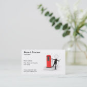 Visitekaartje benzinestation (Staand voorkant)