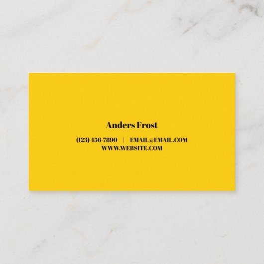 Visitekaartje beroepstitel (Achterkant)