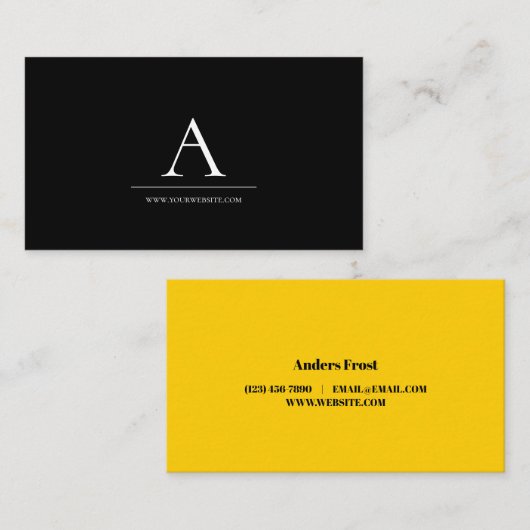 Visitekaartje beroepstitel (Voorkant / Achterkant)