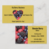 Visitekaartje Berry Jams Jellies aanpassen (Voorkant / Achterkant)