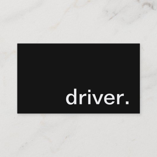 Visitekaartje bestuurder (Voorkant)