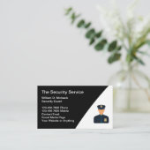 Visitekaartje Beveiligingsdiensten Moderne Sjabloo (Staand voorkant)