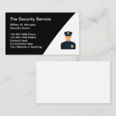 Visitekaartje Beveiligingsdiensten Moderne Sjabloo (Voorkant / Achterkant)