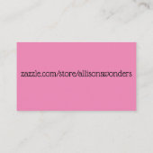 Visitekaartje bevestigen  invoegen (Achterkant)