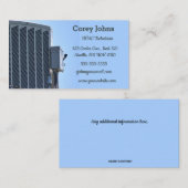 Visitekaartje bewerkbare HVAC-technicus (Voorkant / Achterkant)