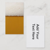 Visitekaartje bier (Voorkant / Achterkant)