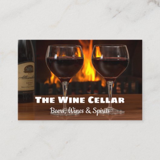 Visitekaartje bietwijn en gedistilleerde dranken. (Voorkant)