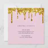 visitekaartje bij en bloemen kaart (Achterkant)