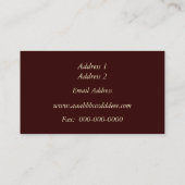 Visitekaartje bij zonsopgang/zonsondergang (Achterkant)