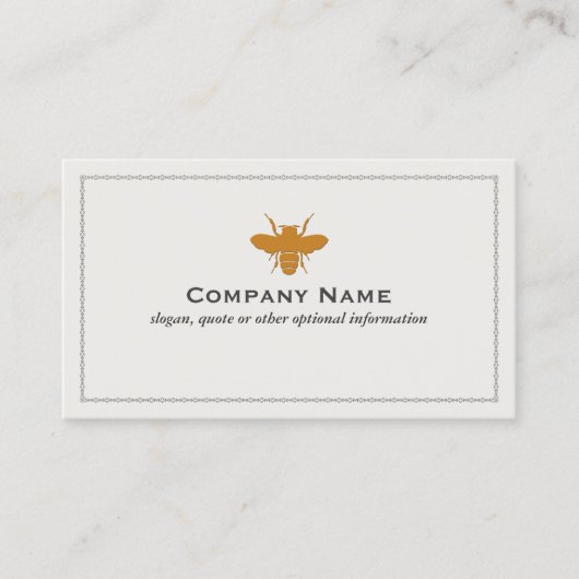 Visitekaartje bijen Logo (Voorkant)