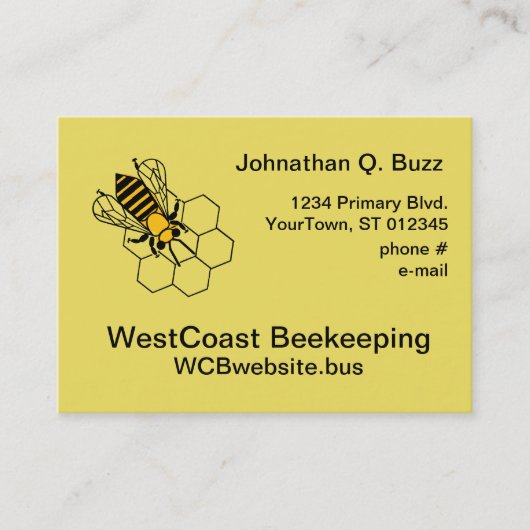 Visitekaartje - Bijenhouder (Voorkant)