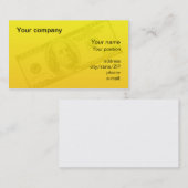 visitekaartje "biljet van 100 dollar" (Voorkant / Achterkant)