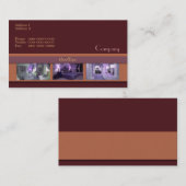 Visitekaartje binneninrichting (Voorkant / Achterkant)