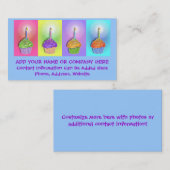 visitekaartje - Birthday Cupcakes (Voorkant / Achterkant)