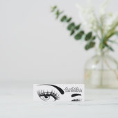 Visitekaartje Black & White Lash Extensions (Staand voorkant)