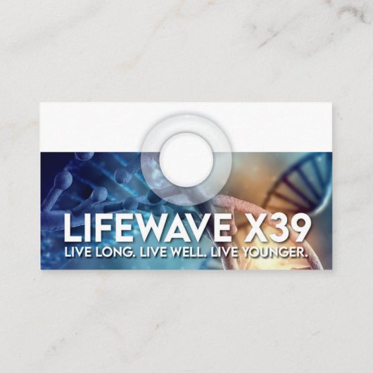 Visitekaartje - Blauw -  (Achterkant)