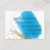 Visitekaartje Blauw- en goudpenselen (Voorkant)