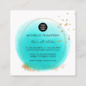 Visitekaartje Blauw- en goudpenselen (Voorkant)