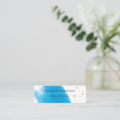 Visitekaartje Blauw- en goudpenselen (Staand voorkant)