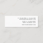 Visitekaartje Blauw- en goudpenselen (Achterkant)