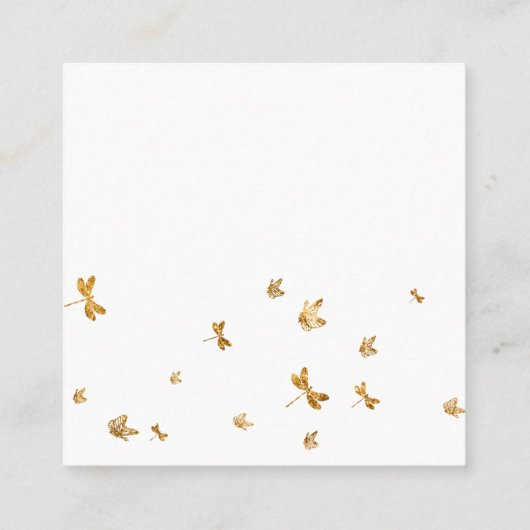 Visitekaartje Blauw- en goudpenselen (Achterkant)