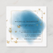 Visitekaartje Blauw- en goudpenselen (Voorkant)