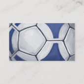 Visitekaartje Blauw en wit Voetbal (Achterkant)