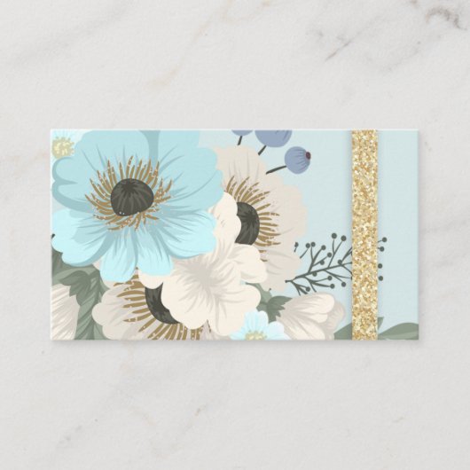 Visitekaartje Blauw Forals (Voorkant)