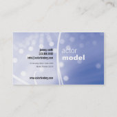 Visitekaartje blauw gloed (Achterkant)